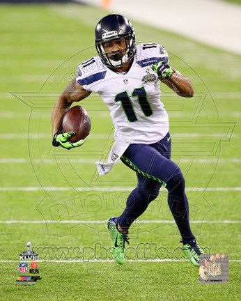 Framed Percy Harvin Super Bowl XLVIII Action Print