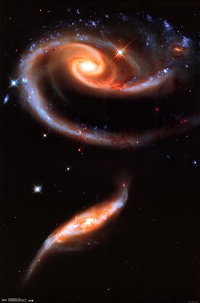 Framed Galaxies Collide - Arp 273 Print
