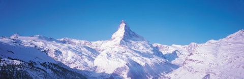 Framed Mt Matterhorn Valais Sunnegga Switzerland Print