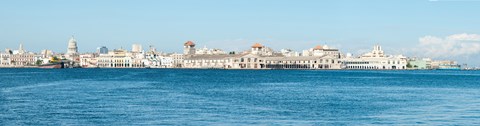 Framed Havana Harbor seen from east side at Regla Ferry Dock, Havana, Cuba Print