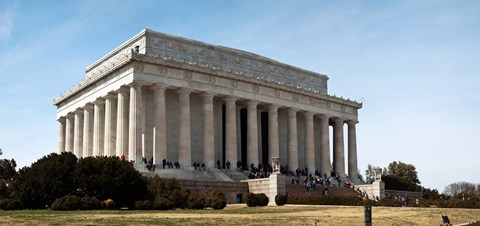 Framed Facade of the Lincoln Memorial, The Mall, Washington DC, USA Print