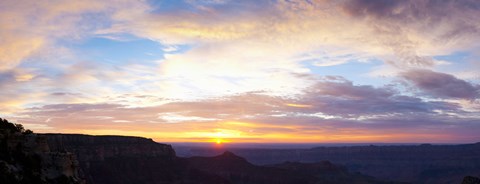 Framed Sunrise on the Colorado Plateau from Cape Royal, North Rim, Grand Canyon National Park, Arizona, USA Print