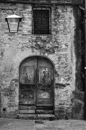 Framed San Griminiano Door Print