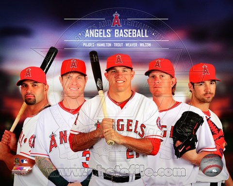 Framed Los Angeles Angels 2014 Team Composite Print