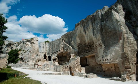 Framed Ruins of a fortress, Les Baux-de-Provence, Bouches-Du-Rhone, Provence-Alpes-Cote d&#39;Azur, France Print