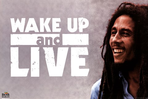 Framed Bob Marley - Wake Up Print