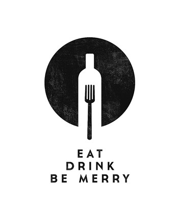 Framed Eat, Drink, Be Merry Print