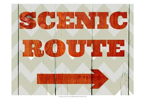 Framed Sign - Route Print