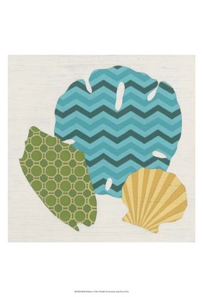 Framed Shell Patterns I Print