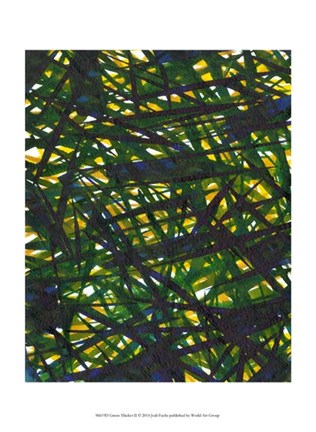 Framed Green Thicket II Print