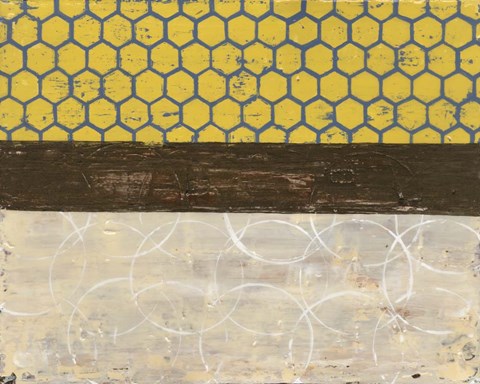 Framed Honey Comb Abstract II Print