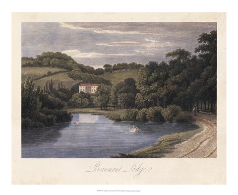 Framed English Countryside III Print
