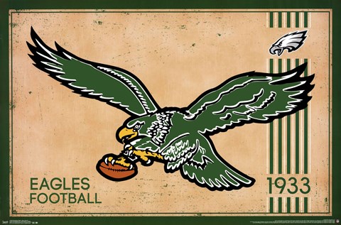 Framed Philadelphia Eagles - Retro Logo 14 Print