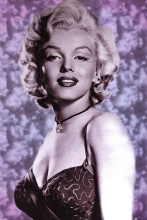 Framed Marilyn Monroe - Lavender Print