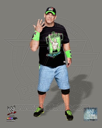 Framed John Cena 2014 Posed Print
