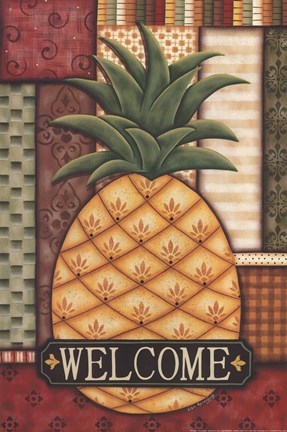 Framed Pineapple Welcome Print