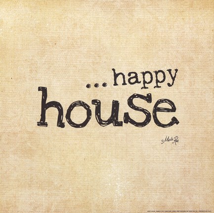 Framed Happy House Print