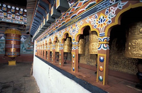 Framed Dzong Entrance, Bhutan Print