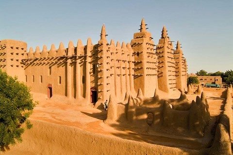 Framed Mosque, Mali, West Africa Print