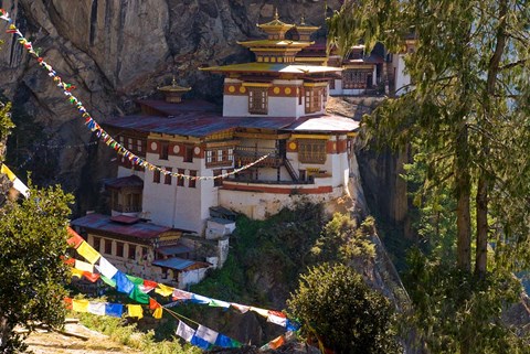 Framed Taksang Monastery near Paro, Bhutan Print