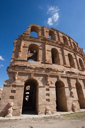 Framed Tunisia, El Jem, Colosseum, Ancient Architecture Print