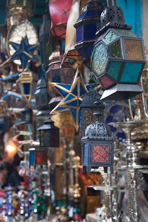 Framed Tunisia, Tunis, Tunisian souvenirs, Souq market Print