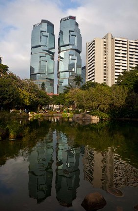 Framed Lippo Office Towers, Hong Kong, China Print