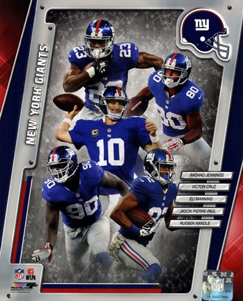 Framed New York Giants 2014 Team Composite Print