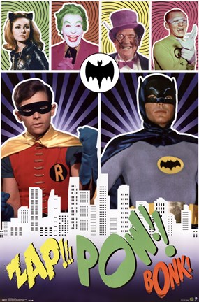 Framed Batman - Pow Print