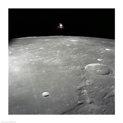 Framed Apollo 12 lunar module Intrepid Print