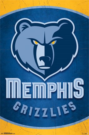 Framed Memphis Grizzlies - Logo 14 Print