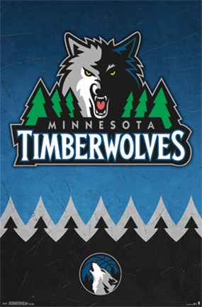 Framed Minnesota Timberwolves - Logo 14 Print