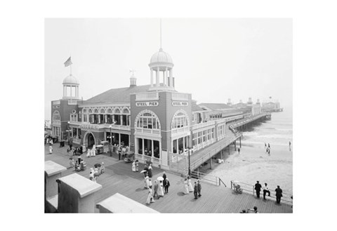 Framed Atlantic City Steel Pier, 1910s Print