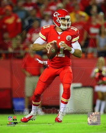 Framed Alex Smith 2014 with the ball Print