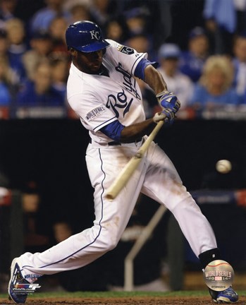 Framed Lorenzo Cain Game 6 of the 2014 World Series Action Print
