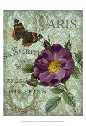 Framed Memories of Paris II Print
