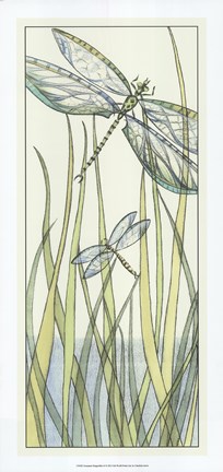 Framed Gossamer Dragonflies II Print
