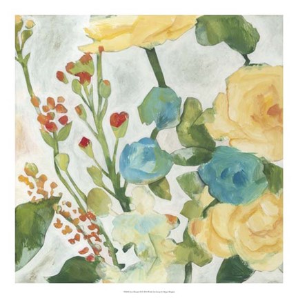 Framed June Bouquet II Print