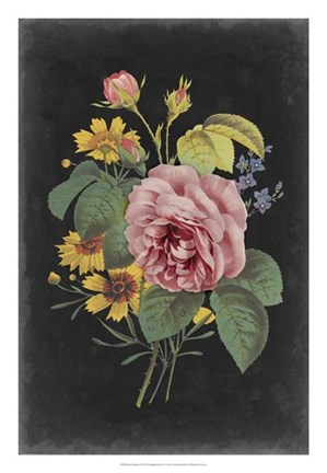 Framed Rose Bouquet II Print