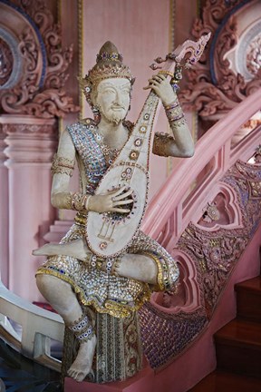 Framed Figure on The Stairway to Heaven, Erawan Museum in Samut Prakan, Bangkok, Thailand Print