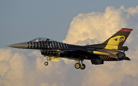 Framed Solo Turk F-16 of the Turkish Air Force Print