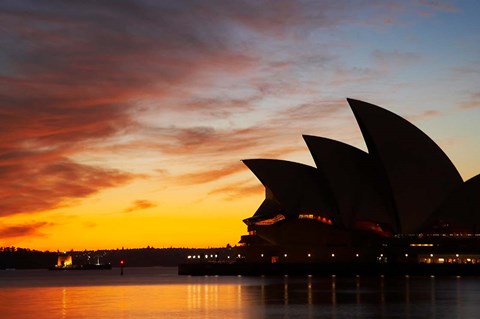 Framed Australia, New South Wales, Sydney Opera House at Dawn Print