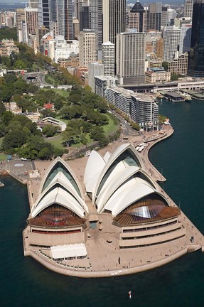 Framed Sydney Opera House, Botanic Gardens, Sydney, Australia Print