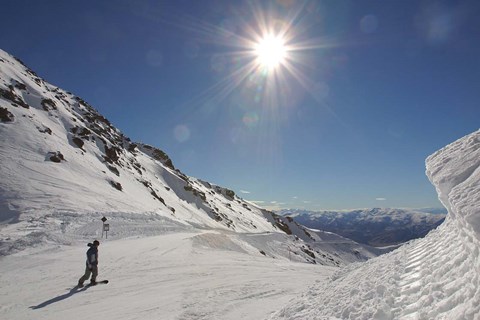 Framed Remarkables Ski Area, Queenstown, South Island, New Zealand Print