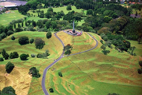 Framed One Tree Hill, One Tree Hill Domain, Auckland Print