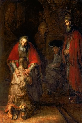 Framed Return of the Prodigal Son, c.1668 Print