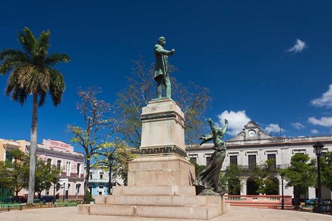 Framed Cuba, Matanzas, Parque Libertad, Monument Print