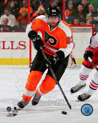 Framed Jakub Voracek 2014-15 Philadelphia Flyers Print