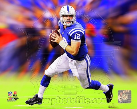 Framed Andrew Luck Motion Blast Print