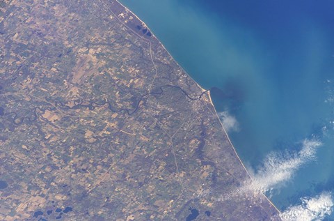 Framed Satellite view of St Joseph Area, Michigan Print